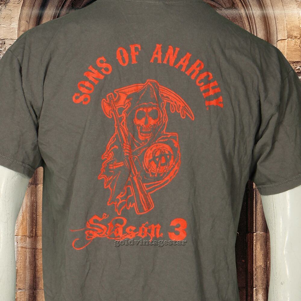 Sons of Anarchy Season 3 FX T-Shirt Skull Graphic